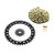 1990 1991 Yamaha 200 Blaster Gold MX Series CZ Chain & Black Sprocket 13/41 94L
