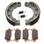Brake Pads & Shoes fit Honda Foreman 500 TRX500FE 2005 - 2009 2011 Front & Rear