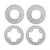 2013 Polaris Ranger 800 EFI Front and Rear Brake Rotors Discs