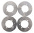 Brake Rotors fit Polaris Ranger Crew XP 1000 NS 2020 - 2023 Front & Rear MudRat