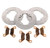 2015 Arctic Cat 550 XR Front and Rear Brake MudRat Rotors and  Brake Pads