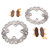 Brake Rotors & Pads for Kawasaki KVF750 Brute Force 4x4i 2010-2012 Front RipTide