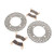 Front Brake Rotors and Brake Pads fit Polaris General 4 1000 EPS 2018 - 2022