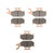 Brake Pads for John Deere Trail Buck 2004 2005 Front and Rear by Race-Driven