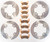 2014 Polaris RZR 4 900 Front and Rear Brake Rotors Discs and MudRat Brake Pads