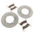 2014 Polaris Ranger 900D 4x4 Hippo MPS Rear MudRat Brake Rotors and Brake Pads