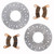 2016 Polaris Ranger Crew 570-6 Front Brake Rotors Disc & MudRat Brake Pads