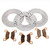 2009 Arctic Cat TBX 550 Front and Rear Brake Rotors and Severe Duty Brake Pads