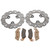 2005 Honda Sportrax TRX450R Front RipTide Brake Rotors & MudRat Brake Pads
