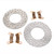 Rear Brake Rotors and Pads fit Polaris Ranger Crew 1000 2020-2022 by Race-Driven