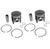 1997-2006 Yamaha Venture 500 VT500 Piston Kit x2 Teflon Coated Race-Driven