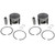 Piston Kit Polaris Classic 700 Touring 2003 2004 Teflon Coated x2 by Race-Driven