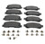 Brake Pads for Ford F-450 Super Duty Front & Rear 08-12 BC3Z-2001-E AC3Z-2200-B