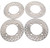 Brake Rotors fit Polaris General 4 1000 Sport 2025 Front & Rear Brake Discs
