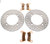 Brake Rotors & Brake Pads fit Polaris RZR S4 1000 2019 2020 Rear by Race-Driven