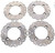 Brake Rotors and Pads for Polaris RZR S4 1000 2019 2020 Front and Rear RipTide