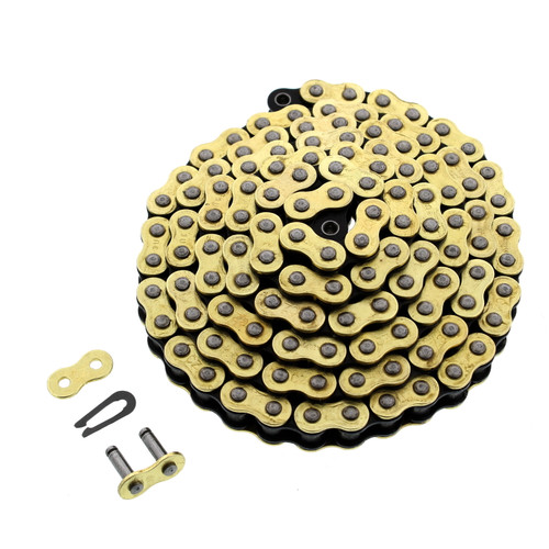 Gold MX Series Gold CZ Chain 428-120 Non O-Ring Chain 120 Link