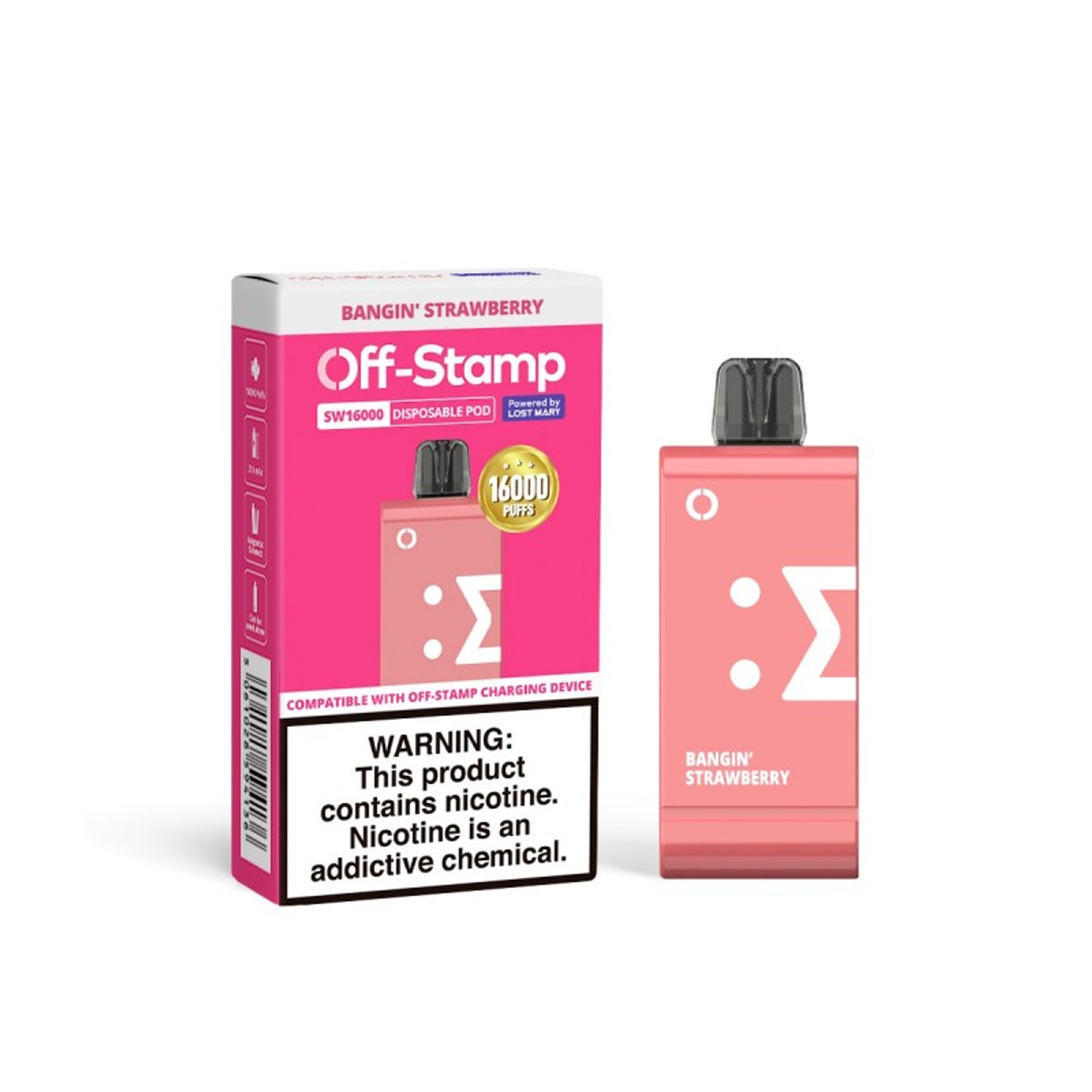 OFF-Stamp SW16000 Disposable Pod Bangin' Strawberry | NEW FLAVOR