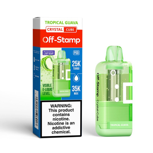 Off-Stamp X Crystal Cube 35K Disposable POD Tropical Guava