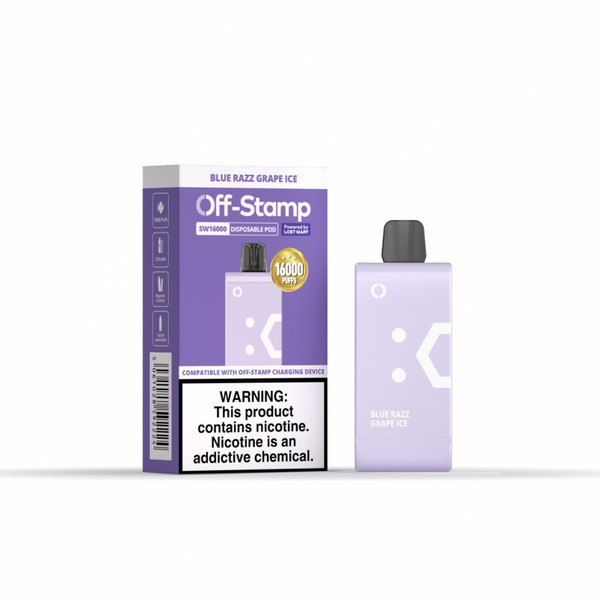 OFF-Stamp SW16000 Disposable Pod Blue Razz Grape Ice