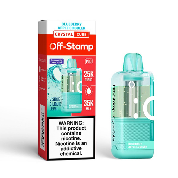 Off-Stamp X Crystal Cube 35K Disposable POD Blueberry Apple Cobbler