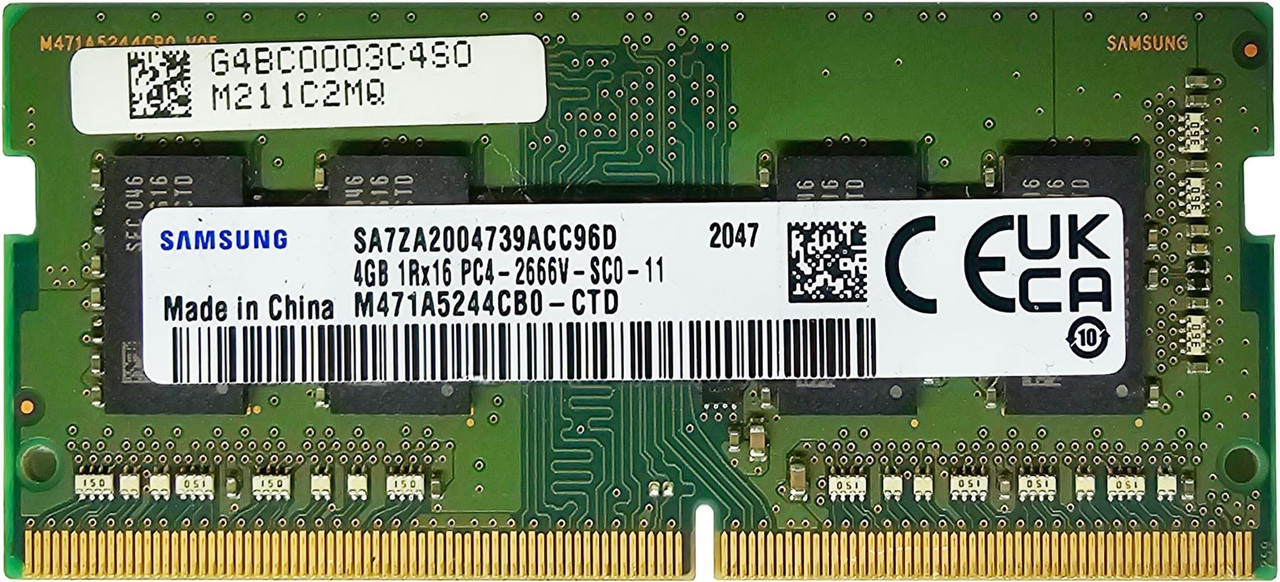 Samsung 4GB (1 x 4GB) Laptop Memory RAM SODIMM | Dr Memory