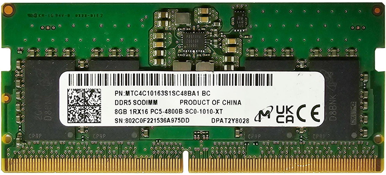 Micron 8GB (1 x 8GB) Laptop Memory RAM 4800Mhz | Dr Memory