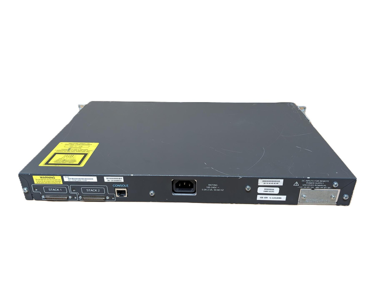 Cisco Catalyst WS-C3750-24PS-S V04 24 Port 2xSFP PoE Switch