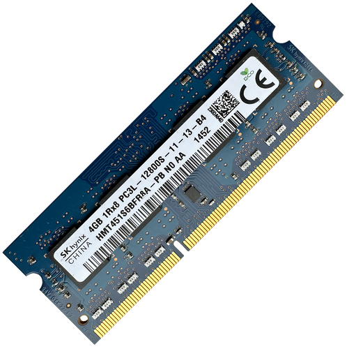 4GB DDR3L 1600MHz SODIMM Low Voltage Refurbished Laptop Memory RAM