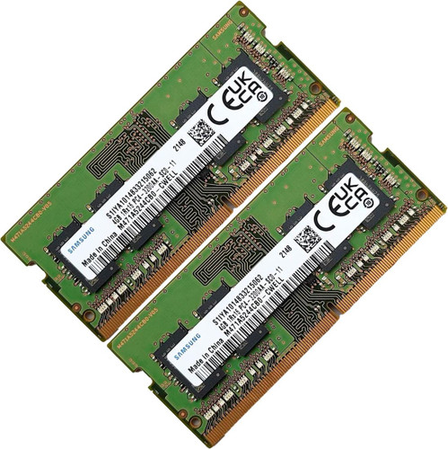 Samsung 8GB DDR4 SODIMM メモリー 2枚セット Samsung 8GB DDR4 PC4-19200, 2400MHz, 260 PIN SODIMM, 1Rx8 Single