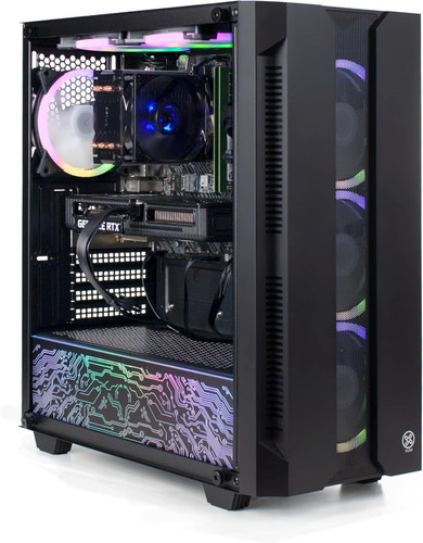 XUM Elite Prebuilt Gaming PC: AMD Ryzen 5 8400F, NVIDIA GeForce RTX 5060 8GB, 16GB DDR5 RAM, 1TB NVMe SSD, 650W PSU 80+ Bronze, aRGB, WiFi 5, Windows 11 Home