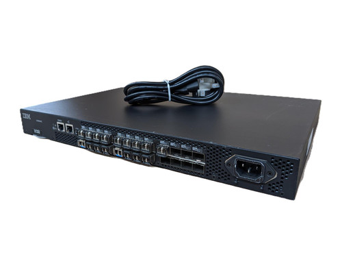 IBM 249824E 2498-B24/24E 16 Active Ports / 8 Gig FC license / Extended Fabric license + 2x4G LW / 15x4G SW
