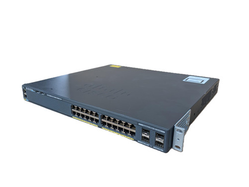 Cisco Catalyst WS-C2960XR-24PS-I 24-Port PoE Gigabit Switch 4x SFP 1x PWR-C2-640WAC + Stacking Module