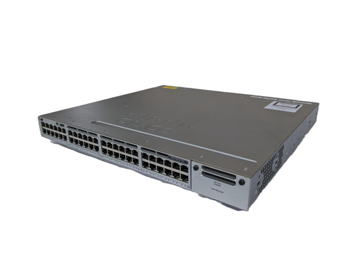Cisco Catalyst WS-C3850-48F-E 48 Port PoE+ Gig Switch 1 X PWR-C1-715WAC PSU