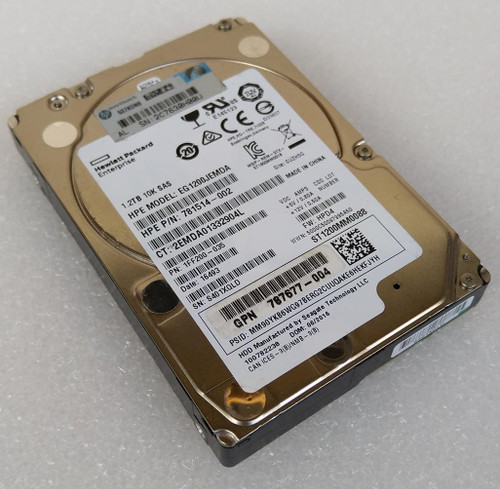 HP 1.2TB SAS3 HDD 10K 12Gbps 2.5" Hard Drive 781514-002 EG1200JEMDA