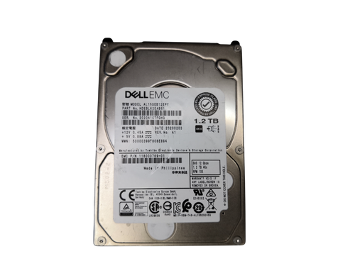 DELL EMC SAS 2.5 1.2TB HDD 4Kn 12GBPS  10K HDEBL62EAB51