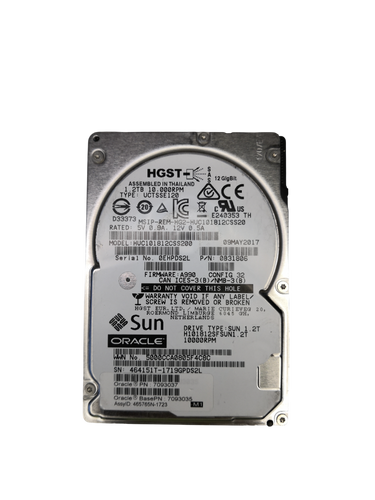 Sun Oracle 1.2TB 2.5" SAS 12Gbps 10K HDD 0B31806