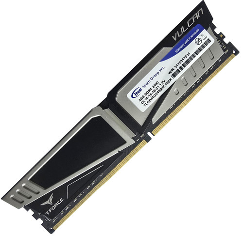 TEAMGROUP T-FORCE Vulcan RGB 4GB DDR4 2400MHz Gaming Memory RAM Black (TLGD44G2400HC14BK)