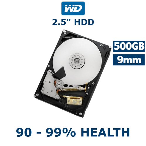 Western Digital 500GB 2.5in SATA HDD 9mm Internal Laptop Hard Drive