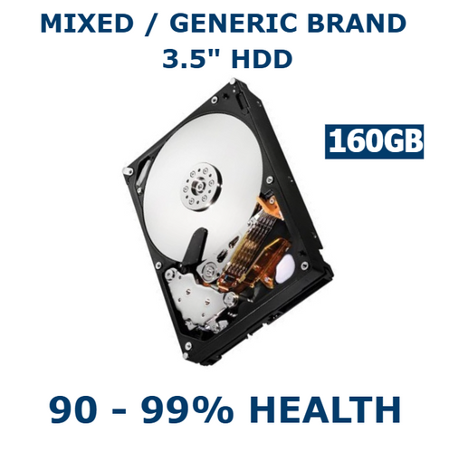 160GB 3.5in SATA HDD 90-99% Health Internal Desktop Hard Drive