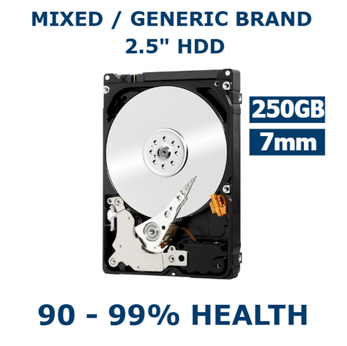 250GB 2.5in SATA HDD 7mm Internal Laptop Hard Drive