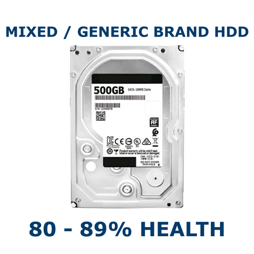 500GB 3.5in SATA HDD 80-89% Health Internal Desktop Hard Drive