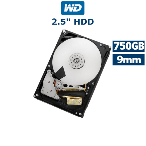Western Digital 750GB 2.5in SATA HDD 9mm Internal Laptop Hard Drive
