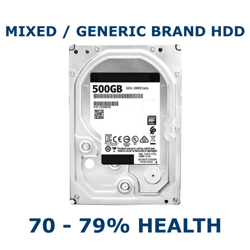500GB 3.5in SATA HDD 70-79% Health Internal Desktop Hard Drive