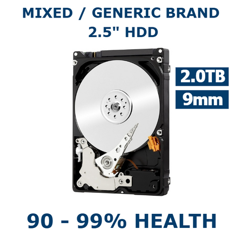 2TB 2.5in SATA HDD 9mm Internal Laptop Hard Drive