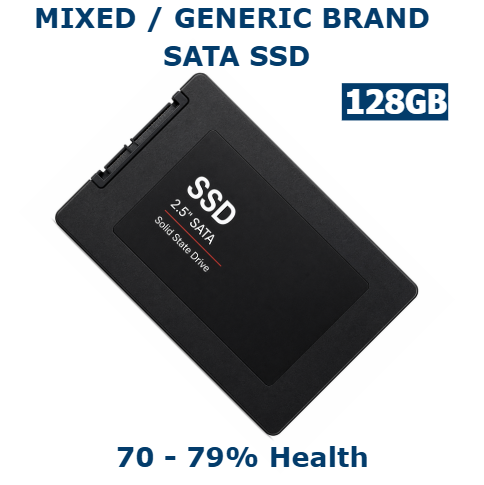 128GB 2.5in SATA III SSD 70-79% Health Internal Solid State Drive