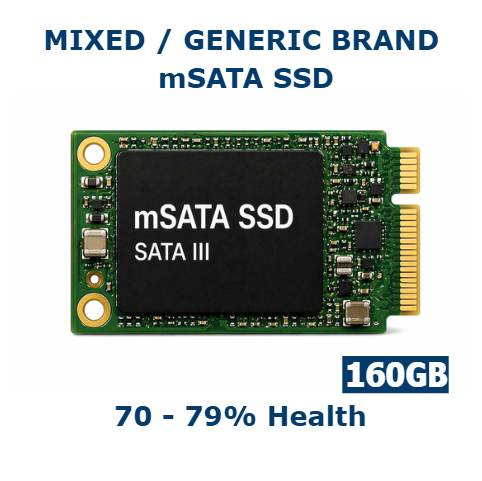 160GB mSATA SSD 70-79% Health Internal Solid State Drive