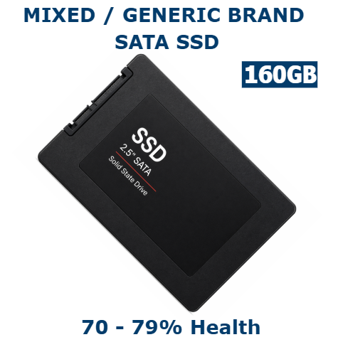 160GB 2.5in SATA III SSD 70-79% Health Internal Solid State Drive