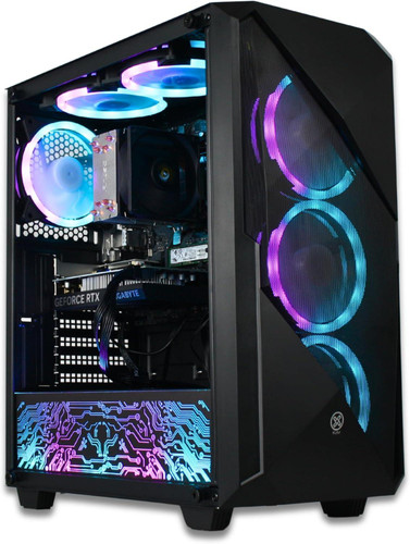 XUM Legend Prebuilt Gaming PC: AMD Ryzen 5 5500, RTX 4060 8GB, 32GB DDR4 RAM, 512GB NVMe SSD, 1TB HDD, Windows 11 Home