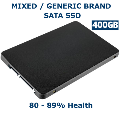 400GB 2.5in SATA III Used SSD 80-89% Health Internal Solid State Drive
